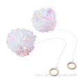 Candy-colored crinkle paper ball cat teaser toy
